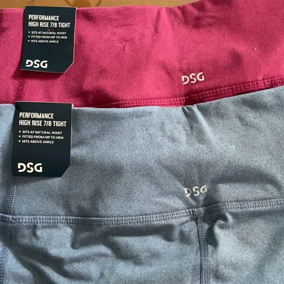 Set of 2 Women’s Performance High Rise 7/8 Tights by DSG 🧘‍♀️🏃‍♀️ NWT🤩 - Picture 3 of 16